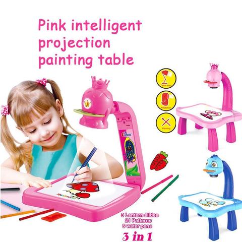 3 in 1 Drawing and Learning Projector Painting Toy for Kids