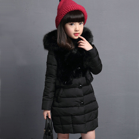 Winter Girls Jacket For Girls Coat Kids Hooded Warm Outerwear Coat For Girls Clothes Children Jacket 4 5 6 7 8 9 10 11 12 Year ► Photo 1/6