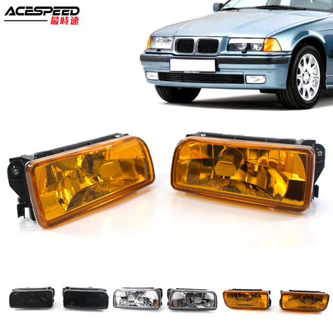 Car Fog Light For BMW 3 Series E36 318 320 323 325 328i 1992-1998 Headlights Front Bumper Fog Lamps  H1 Base Without Bulbs ► Photo 1/6