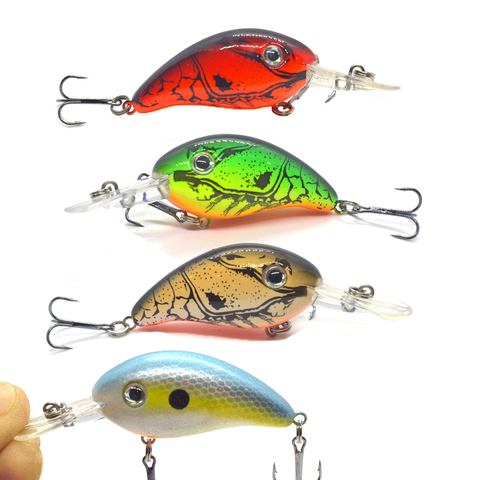43mm 5.3g Crappie Crankbaits Shallow Diving Square Bill Crankbaits Artificial Hard Bait for Bass Fishing Wobbler Minnow Lures ► Photo 1/6
