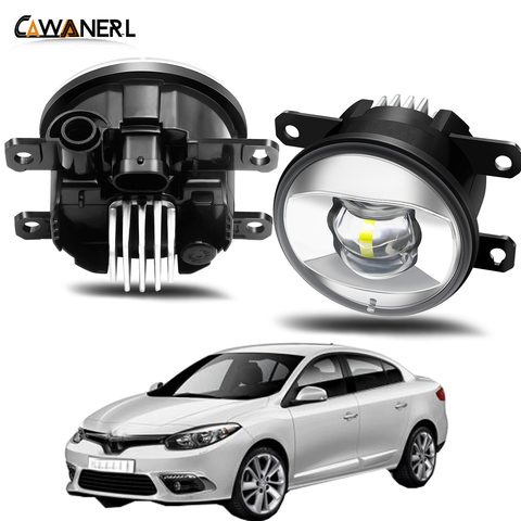 Fog Light Assembly For Renault Fluence L30 Saloon 2010-2015 Car Front Bumper LED Lens Fog Lamp Daytime Running Light 30W H11 12V ► Photo 1/6