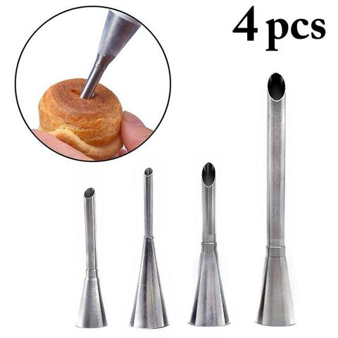 4pcs/set Decorating Tip Stainless Steel Icing Nozzle Pastry Tip Piping Tip For Puff DIY Cake Decoration Cake Maker Tools ► Photo 1/6