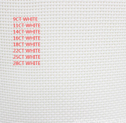 22ct evenweave 25ct cross stitch canvas cloth embroidery fabric white color, 28ct evenweave ► Photo 1/1