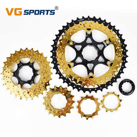 VG sports 9 10 11 12 speed MTB Separate Bicycle freewheel Ultralight Aluminum Alloy cassette gold free wheel Bracket Sprocket ► Photo 1/6