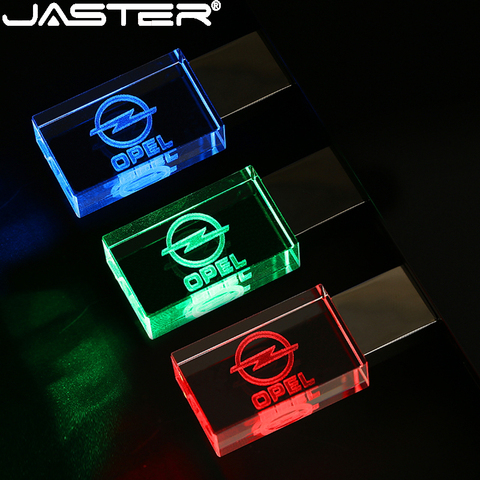 With LED Light Custom Logo Crystal USB Flash Pen Drive 4GB 8GB 16GB 32GB  USB2.0 for Gift Pendrive Stick(Over 10pcs Free Logo) - AliExpress