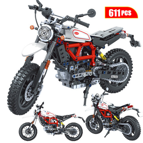 PLAYMOBIL MOTOCROSS motorcycles. Models of toy motorcycles in race. 