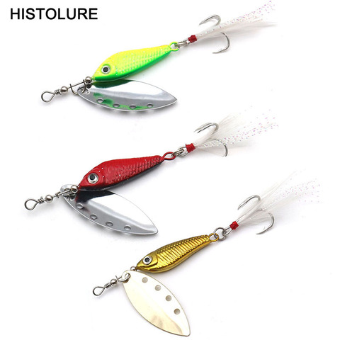 1Pcs12g 15g spinner Spoon Metal Bait Fishin Lure Sequins Crankbait Spoon baits for Bass Trout Perch pike rotating Fishing ► Photo 1/6