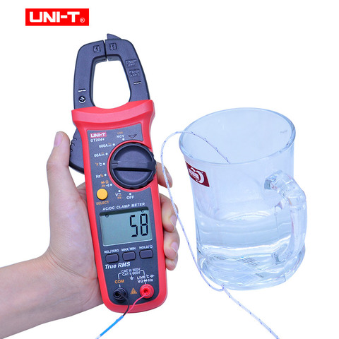 UNI-T True RMS Clamp Meter UT203+ UT204+ AC DC Current Tester 400-600A Clamp Multimeter Auto Range false detection protection ► Photo 1/1