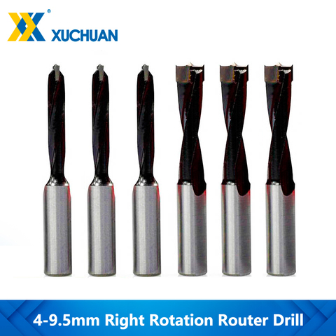 Wood Forstner Drill Bit 4-9.5mm Alloy Steel Right Rotation Router Bits For Boring Machine Drill 2 Flute Router Drills Bits ► Photo 1/5