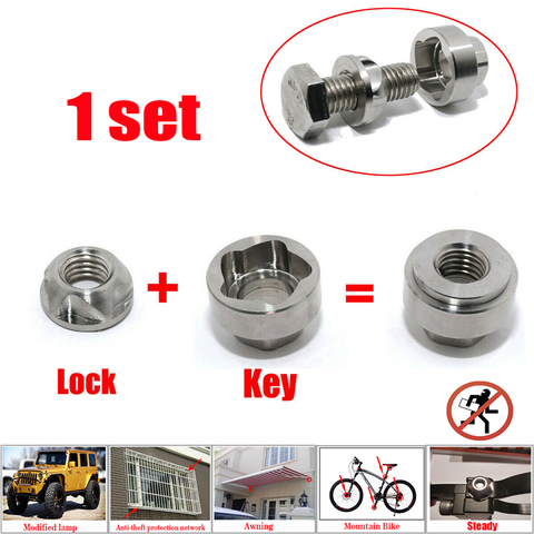 Anti Theft Nuts Screws Security Nuts M6 M8 M10 M12 Stainless Steel Car Styling Accessories For LED Light Bar Driving Work Light ► Photo 1/6