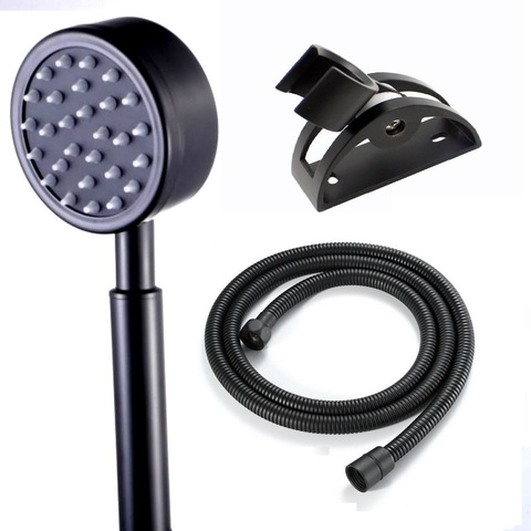 Hand Held Shower Head high pressure shower Wall Mounted Shower Set With Hose and Shower Holder 304 Stainless Steel Matte Black ► Photo 1/6