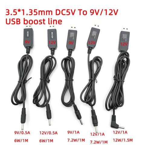 DC 5V to 9V/12V USB to 3.5*1.35mm 4.0*1.7 Charge Power Boost Step Up Cable Converter Adapter Toy Mobile power supply Boost Wire ► Photo 1/6