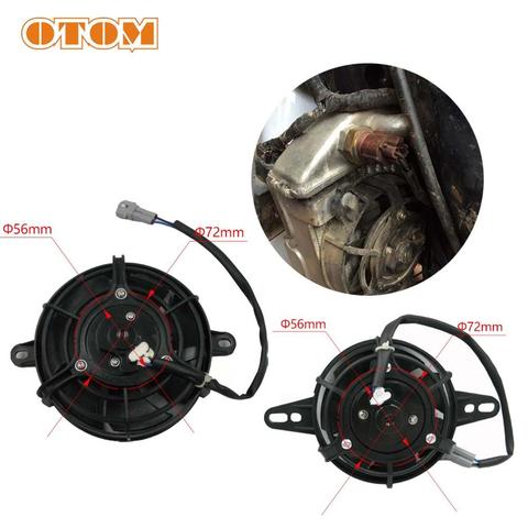 OTOM Motorcycle Oil Cooler Electric Radiator Cooling Fan Engine Radiator 4inch Or 5inch Universal For HONDA KTM KAWASAKI SUZUKI ► Photo 1/6