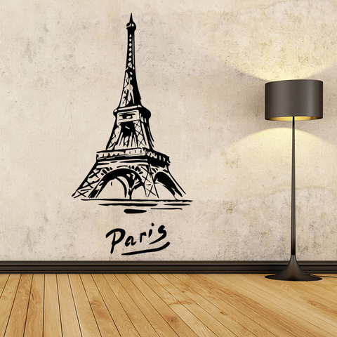Creative Eiffel Tower Stickers Home Decoration Nordic Style Home Decoration Bedroom Nursery Decoration Waterproof Wall Art Decal ► Photo 1/6