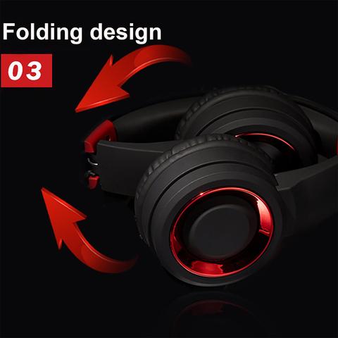 TR905 Breathable Foldable Wireless Rechargeable Headphone Bass Headset with Mic ► Photo 1/6