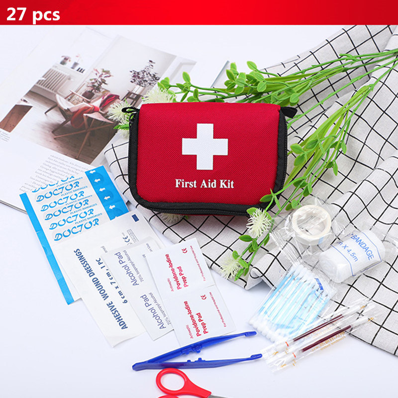 120Pcs Outdoor Wilderness Survival Travel First Aid Kit Camping Hiking  Medical Bag Mini Emergency Treatment Pack