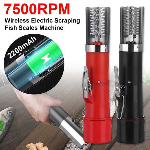 125W 110V-220V Charging Electric Fish Scale Scraper Fishing Scalers Clean Easy Fish Stripper Remover Cleaner Seafood Tool ► Photo 1/6
