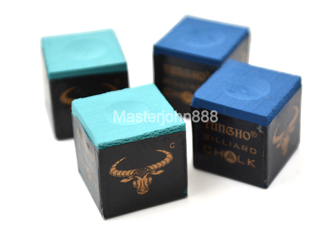 4pcs of Pool Billiards Snooker Chalk Cubes Chalk Light Green/Blue Dry/Wet Chalks Free Shipping ► Photo 1/2