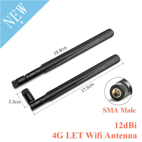 4G LET Wifi Antenna 12dBi High Gain SMA Male Omnidirectional Antenna Router 700-2700MHz Modem for 3G 4G GSM GPRS ► Photo 1/4