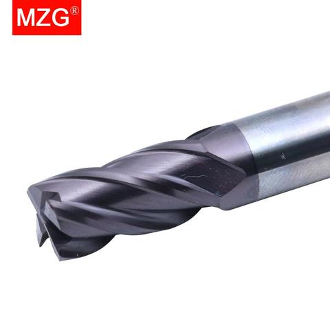 MZG Cutting HRC50 4 Flute 0.5mm 1mm Milling Machining Tungsten Steel Spiral Tools Milling Cutters Round Ball Nose End Mill ► Photo 1/6