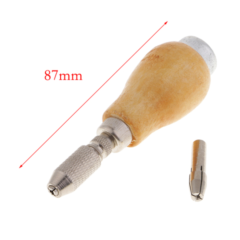 Wood Hand Knob Drill Jewelry Craft Handle Pin Vise Hole Drill Drilling Tools ► Photo 1/6