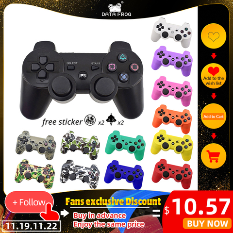 DATA FROG Wireless Gamepad For Sony Playstation3 Gamepads PS3 PC Joystick Game Controller Bluetooth Double Vibration ► Photo 1/6