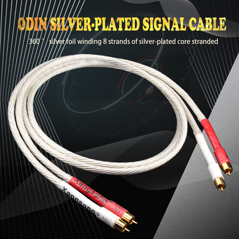 Xangsane Odin single crystal copper silver-plated audio signal cable 360 ° silver foil twisted stranded audio cable ► Photo 1/6