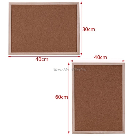 40x60cm Cork Board Drawing Board Pine Wood Frame White Boards Home Office Decorative B Dropship ► Photo 1/6