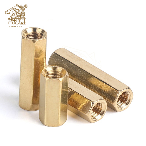 5-50pcs Hex Female to Female M2 M2.5 M3 M4 M5  brass standoff spacer Hexagonal Stud Spacer Hollow Pillars ► Photo 1/4