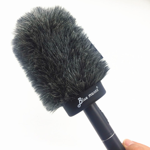 Fur Windscreen Furry Windshield Muff for mke600 Ecm673674 Condenser Microphone Wind Shield Protection Outdoor Interview Mic 12cm ► Photo 1/6