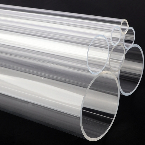 2pcs 48-50cm Length 16-110mm Acrylic Pipe Transparent Fish Tank Aquarium Supplies Plexiglass Tube Garden Water Pipe ► Photo 1/6