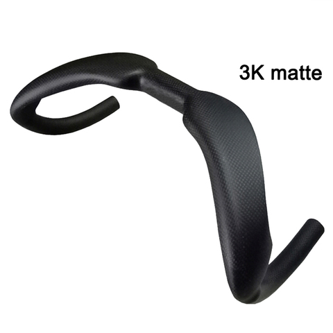 3K/UD Matte/glossy Carbon Handlebar Track Sprinter Carbon Bar Drop Bar Matte Finish 31.8mm 370mm/385mm Hectic Races Bars ► Photo 1/6