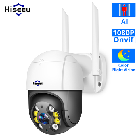 Hiseeu 1080P Speed Dome Wireless WIFI Camera 2MP Outdoor 4x Digital Zoom PTZ IP Camera Audio Network CCTV Surveillance Onvif ► Photo 1/6