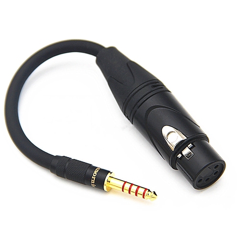 T1 T5P 4 Pin XLR Balance Female to 2.5mm 3.5mm 6.35mm 4.4mm Male Balance Adapter Audio Cable HiFi Earphone Extension Cable ► Photo 1/6