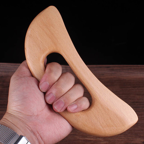 Wooden Gua Sha Tool Scraping Board Massage Tool Slimming Guasha Massage Board Gua Sha Scraper Body Massage Therapy Tool ► Photo 1/6