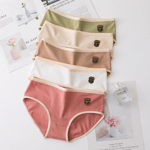 3Pcs Women's Underwear Simple Cotton Panties Women Soft Mid-Rise Penty Set Breathable Panties For Women Underpants ► Photo 1/6