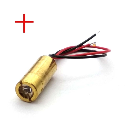 Laser head 650nm 9mm 3V 50mW Laser Cross Diode Module Red Copper Head ► Photo 1/4