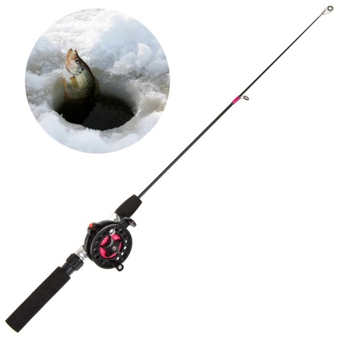 2022 New Mini Telescopic Ice Fishing Rod Portable Carbon Fiber River Shrimp Carp Fishing Pole Winter Fishing Rod Tackle Pesca ► Photo 1/6