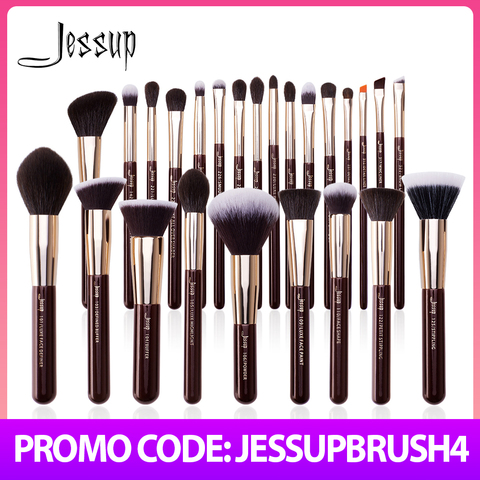 New Jessup Makeup Brushes Set Professional Natural-Synthetic Hair Makeup Brush Foundation Powder Contour Eyeshadow 15-25pcs ► Photo 1/6