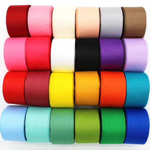 New 1-1/2 38mm solid color ribbon 10 yards DIY handmade material gift wrap hair bow Grosgrain ribbons ► Photo 1/6