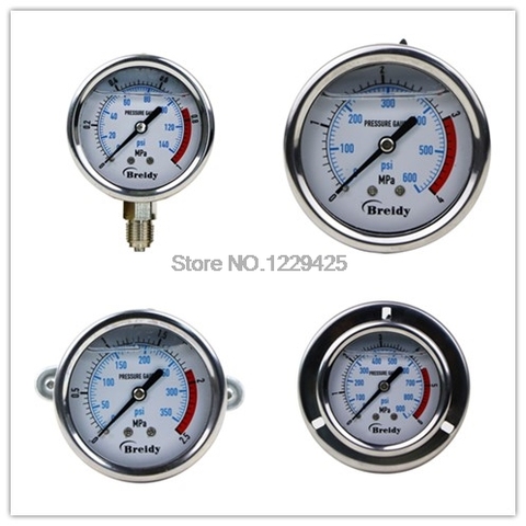 YN60 YN60Z YN60ZV YN60ZT Shock-proof Pressure Gauge YN-60 YN-60Z YN-60ZV YN-60ZT Oil Pressure Gauge Hydraulic Pressure Gauge ► Photo 1/6