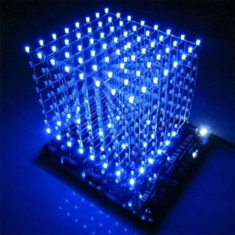 3D Light Squared DIY Kit 8x8x8 3mm LED Cube Blue Ray LED diy electronics ► Photo 1/3