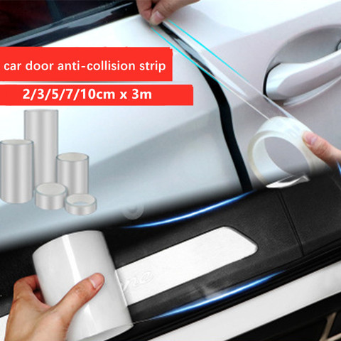 3M Car Door Trunk Bumper Sill Stickers Protector Scratchproof Nano Tape Anti-collision Strip car stickers наклейки на авто Decal ► Photo 1/6