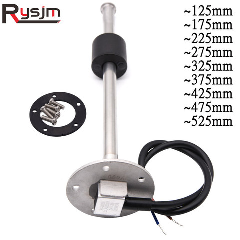 New 125/175/225/275/325/375/425mm Fuel Level Gauge Sensor Fuel Sender Unit Fit fuel gauges water level meter 0-190/240-33ohm ► Photo 1/6