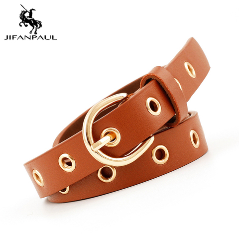 JIFANPAUL  pin buckle Belt Delicate belts women's retro Women belt new students high quality belt fashion casual belt for women ► Photo 1/6