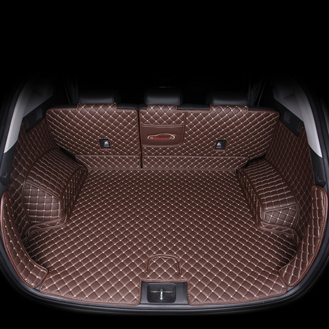 leather car trunk mat for hyundai tucson    2022 suv cargo liner accessories interior boot ► Photo 1/5