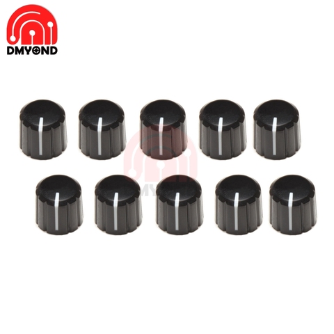 10PCS 360 Degrees Potentiometer Rotary Encoder Aluminum Alloy Half Shaft Hole Caps Knob Brick Sensor Switch For KY-040 ABS ► Photo 1/4