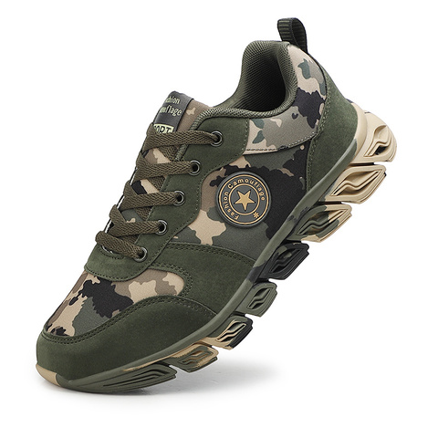 Breathable Sneakers For Men Outdoor Non-Slip Mens Hiking Shoes Lace-Up Low Cut Camouflage Woman Hiking  Shoes Zapatos Hombre ► Photo 1/6
