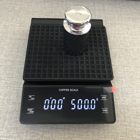 3kg/0.1g Electronic Coffee Scale with Timer High Accuracy Digital Kitchen Scale Timer Coffee Weight Balance without Battery ► Photo 1/6