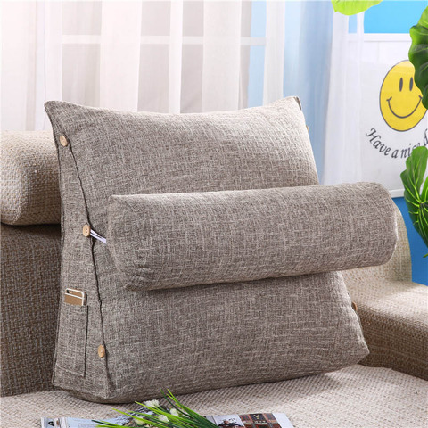 Sofa Backrest Cushion Bed Office Chair Support Pillow Chaise Lounge Waist Lumbar Cushions ► Photo 1/6